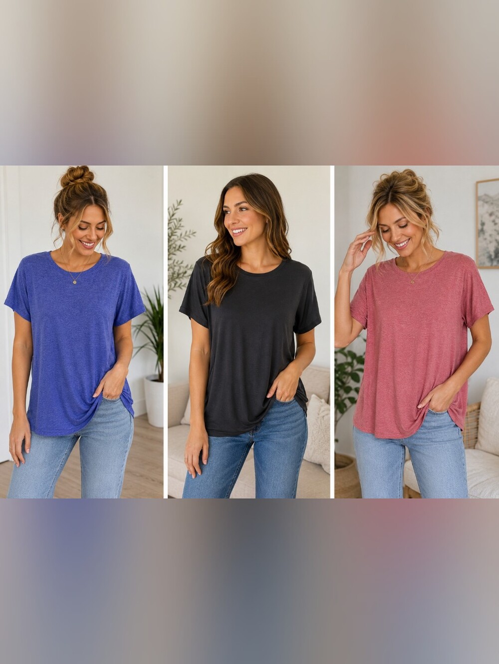 Athletic Works Women’s Activewear Shirt Bundle – 3 Tops – Size XL